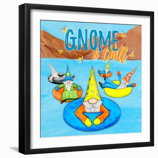 Gnome & Chill-Hugo Edwins-Framed Art Print