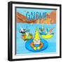 Gnome & Chill-Hugo Edwins-Framed Art Print