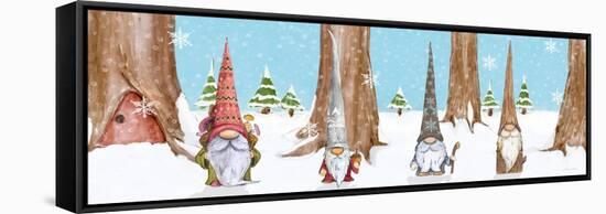 Gnome Family-Hugo Edwins-Framed Stretched Canvas