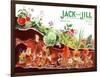 Gnome's at Work - Jack and Jill, August 1940-Frank Dobias-Framed Giclee Print