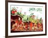 Gnome's at Work - Jack and Jill, August 1940-Frank Dobias-Framed Giclee Print