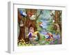 Gnome's life in Forest-MAKIKO-Framed Giclee Print