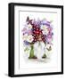 Gnome with Flowers-MAKIKO-Framed Giclee Print