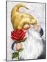 Gnome with Red Rose-MAKIKO-Mounted Giclee Print