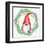 Gnome Wreath 1 v2-Kim Allen-Framed Art Print