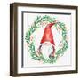 Gnome Wreath 1-Kim Allen-Framed Art Print