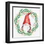 Gnome Wreath 1-Kim Allen-Framed Art Print