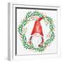 Gnome Wreath 1-Kim Allen-Framed Art Print