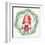 Gnome Wreath 2-Kim Allen-Framed Art Print