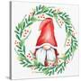 Gnome Wreath 3-Kim Allen-Stretched Canvas