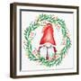 Gnome Wreath 3-Kim Allen-Framed Art Print