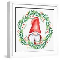 Gnome Wreath 3-Kim Allen-Framed Art Print