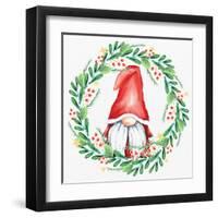 Gnome Wreath 3-Kim Allen-Framed Art Print