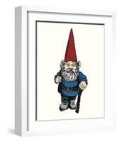 Gnome-Urban Cricket-Framed Art Print