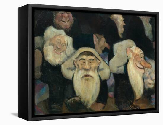 Gnomes and goblins-Erik Theodor Werenskiold-Framed Stretched Canvas