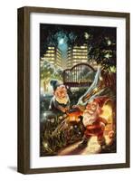 Gnomes in the City-Lantern Press-Framed Art Print