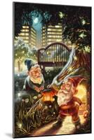 Gnomes in the City-Lantern Press-Mounted Art Print