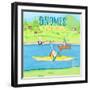 Gnomes on the Water III-Hugo Edwins-Framed Art Print