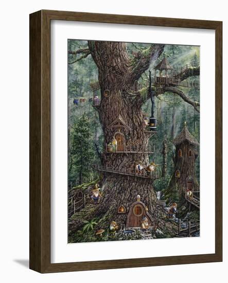 Gnomes Sweet Home-Jeff Tift-Framed Premium Giclee Print