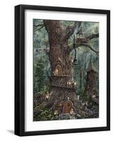 Gnomes Sweet Home-Jeff Tift-Framed Premium Giclee Print