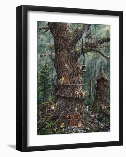 Gnomes Sweet Home-Jeff Tift-Framed Premium Giclee Print