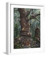 Gnomes Sweet Home-Jeff Tift-Framed Premium Giclee Print