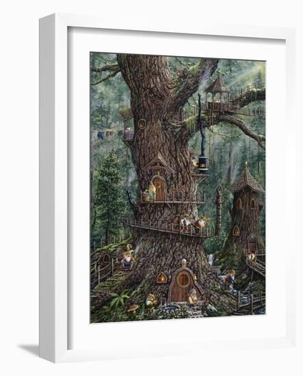 Gnomes Sweet Home-Jeff Tift-Framed Premium Giclee Print