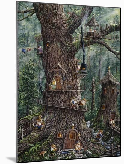 Gnomes Sweet Home-Jeff Tift-Mounted Giclee Print