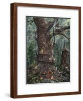 Gnomes Sweet Home-Jeff Tift-Framed Giclee Print