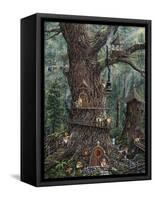 Gnomes Sweet Home-Jeff Tift-Framed Stretched Canvas