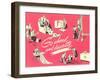 Go Ahead and Decorate, Fifties Homemaking-null-Framed Giclee Print