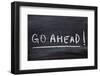 Go Ahead-Yury Zap-Framed Photographic Print