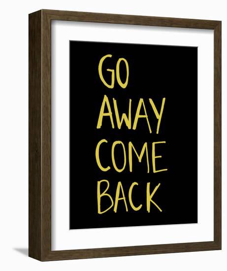 Go Away Come Back-Urban Cricket-Framed Art Print
