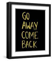 Go Away Come Back-Urban Cricket-Framed Art Print