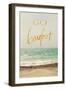 Go Barefoot Beach-Sarah Gardner-Framed Art Print