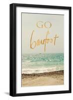 Go Barefoot Beach-Sarah Gardner-Framed Art Print