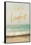 Go Barefoot Beach-Sarah Gardner-Framed Stretched Canvas