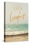 Go Barefoot Beach-Sarah Gardner-Stretched Canvas