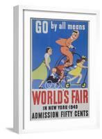 Go by All Means 1964 New York City Worlds Fair Poster-null-Framed Giclee Print