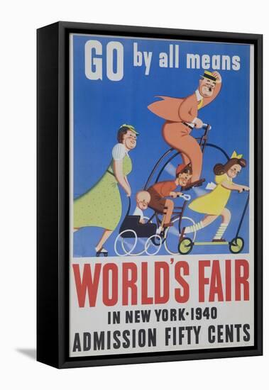 Go by All Means 1964 New York City Worlds Fair Poster-null-Framed Stretched Canvas