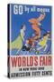 Go by All Means 1964 New York City Worlds Fair Poster-null-Stretched Canvas
