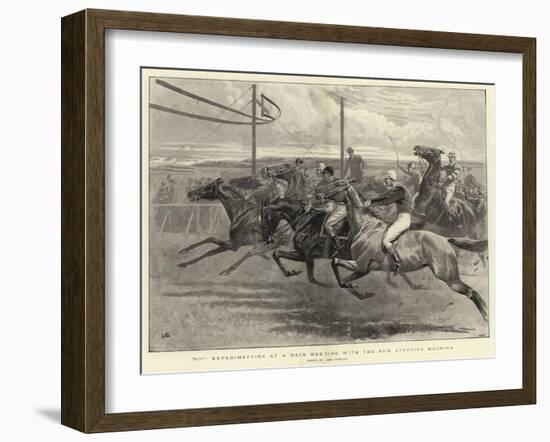 Go, Experimenting at a Race Meeting with the New Starting Machine-John Charlton-Framed Giclee Print