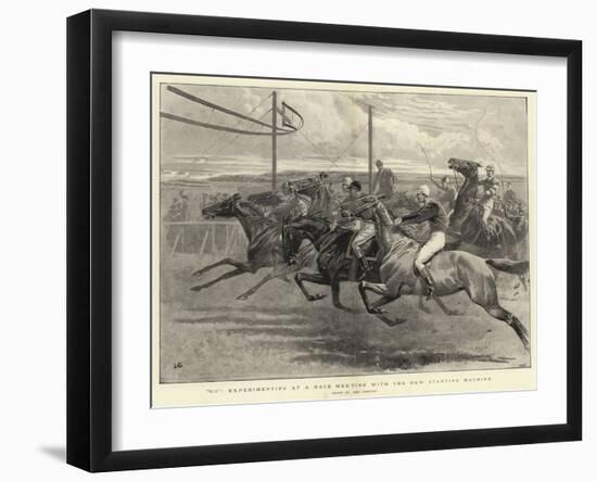 Go, Experimenting at a Race Meeting with the New Starting Machine-John Charlton-Framed Giclee Print