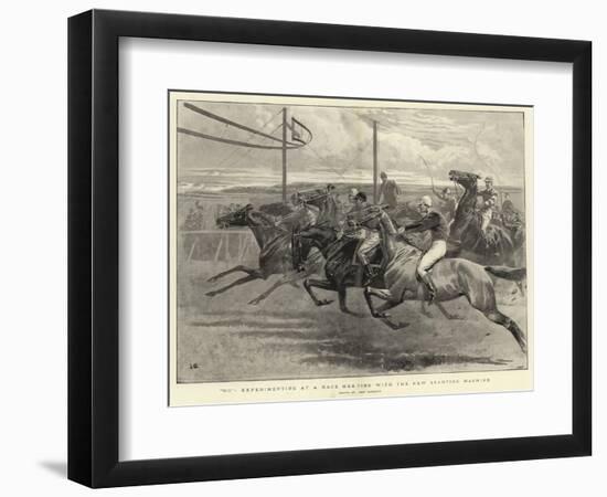 Go, Experimenting at a Race Meeting with the New Starting Machine-John Charlton-Framed Giclee Print