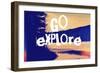 Go Explore-Vintage Skies-Framed Premium Giclee Print