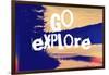 Go Explore-Vintage Skies-Framed Giclee Print