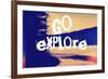 Go Explore-Vintage Skies-Framed Giclee Print