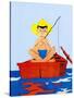 Go Fish - Jack & Jill-Beth Henninger Krush-Stretched Canvas