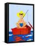 Go Fish - Jack & Jill-Beth Henninger Krush-Framed Stretched Canvas