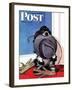 "Go for A Walk?," Saturday Evening Post Cover, October 7, 1944-Albert Staehle-Framed Giclee Print